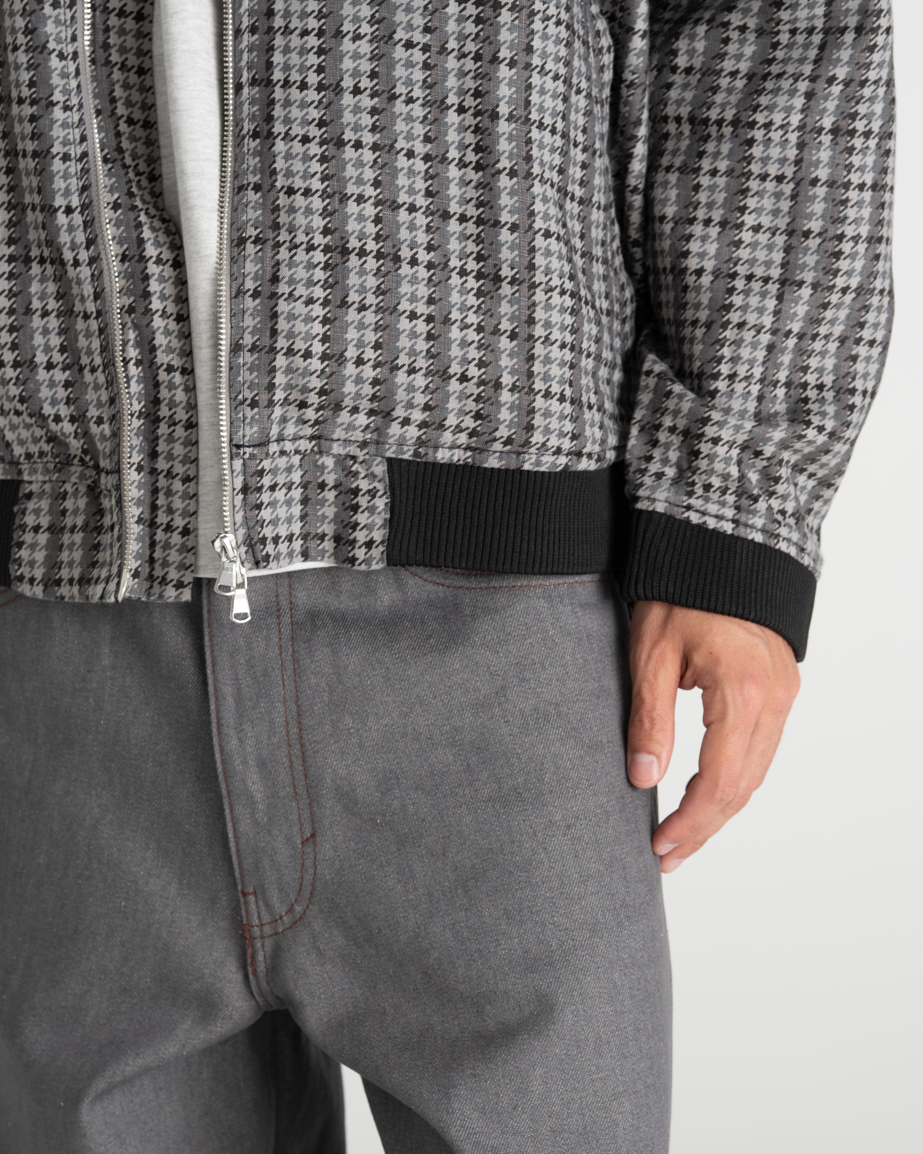 Houndstooth Jacket Black